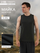 Майка мужская Resport, размер 48, цвет зелёный, серый - Фото 4