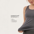 Майка женская Resport, бифлекс, размер XS (42), серая - Фото 7