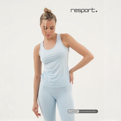Майка спортивная женская Resport, размер 42, голубая, базовая