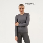 Рашгард с длинным рукавом женский Resport, бифлекс, размер S (44), серый - Фото 1