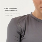Рашгард с длинным рукавом женский Resport, бифлекс, размер M (46), серый - Фото 5