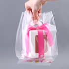 Пакет квадратный полиэтиленовый с вырубной ручкой, прозрачный, упаковка, 15×28+16 см ±5% 60 мкм - Фото 1