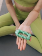 Массажёр для рук и ног, 14 колёс, 10, 5 5 см, зелёный (комплект 2 шт) - фото 38334661