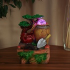 Фонтан настольный «Бочки и лопата», 27×18 см, с подсветкой 10697863