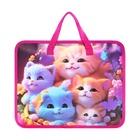 Папка с ручками пластиковая, А4, Котята - Фото 3