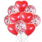 Шар латексный 12", сердце, цвет красный, набор 50 шт. - фото 27213437