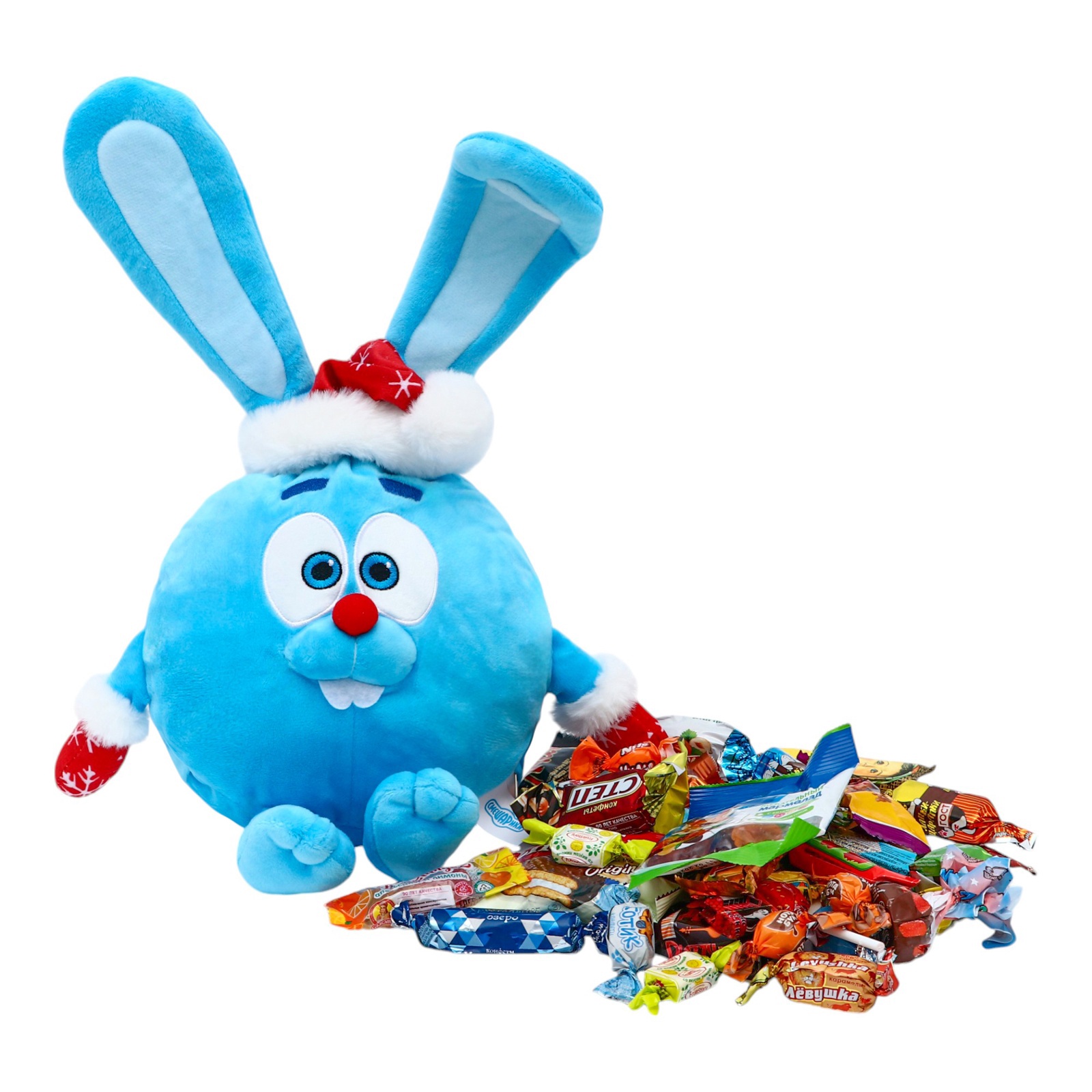 Новогодний подарочный набор «Смешарики Крош», (игрушка + конфеты), 500 ...