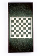 Настольная игра 2 в 1 "Пантера": нарды деревянные большие, шашки, доска 60 х 60 см 10844585