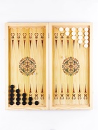 Настольная игра 2 в 1 "Пантера": нарды деревянные большие, шашки, доска 60 х 60 см 10844585