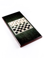 Настольная игра 2 в 1 "Пантера": нарды деревянные большие, шашки, доска 60 х 60 см 10844585