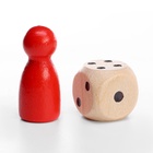 Фишки для настольны× игр, 10 шт. 2.3×1 см, 2 кубика 1.4 см - фото 30080468