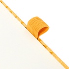 Ежедневник недатированный, формат А6, 100 листов, в клетку, обложка кожзам, на резинке, жёлтый 10710088