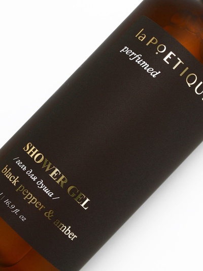 Гель для душа парфюмированный, аромат Black pepper, 500 мл, laPOETIQUE