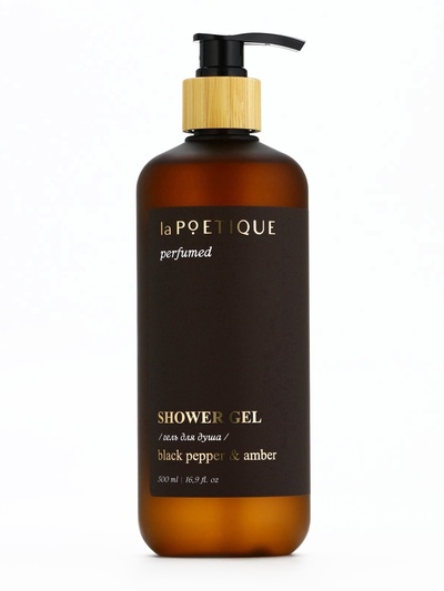 Гель для душа парфюмированный, аромат Black pepper, 500 мл, laPOETIQUE