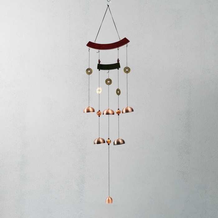 Музыка ветра «Дуги», металл, 6 колокольчиков, 80 см