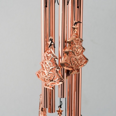 Музыка ветра «Ёлочки», металл, 5 трубок, 6 елей 67 см