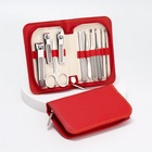 УЦЕНКА Набор маникюрный, 10 предметов, в футляре, красный - Фото 3