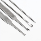 УЦЕНКА Набор маникюрный, 10 предметов, в футляре, красный - Фото 4