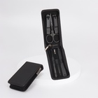 Набор маникюрный, 6 предметов, в футляре на молнии, чёрный - Фото 1