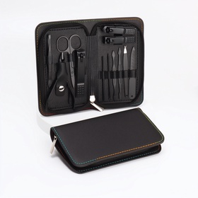 {{photo.Alt || photo.Description || 'УЦЕНКА Набор маникюрный, 12 предметов, в футляре, чёрный'}}