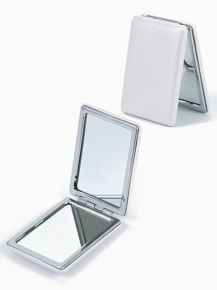 Зеркало складное «Блеск», 6.3×8.7×1.8 см, цвет серебристый - Фото 1