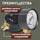 Манометр ZEIN, радиальный, диаметр корпуса 50 мм, 10 бар, 1/4" - Фото 2