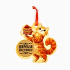 Подвеска картонная «Кот» со скретч-слоем, 13×13 см - Фото 2