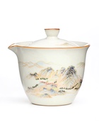 Набор для чайной церемонии ДЖЕКИЧАЙ, 6 предметов, на 3 персоны, чашка 65 мл, чайник 200 мл, фарфор, белый - Фото 6