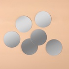 Зеркало настенное, круглое, акриловое, на клеевой основе, 6 шт., d=6 см - Фото 2