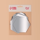 Зеркало настенное «Соты», акриловое, на клеевой основе, 6 шт., 10×8.6 см - Фото 5