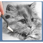 Набор мастихинов для растирки 2 штуки, с дополнительными насадками, ластиками, 10 штук - Фото 5