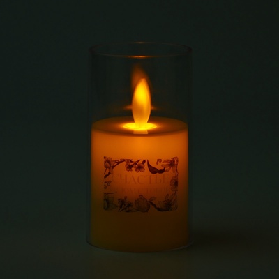 Свеча светодиодная «Счастье рядом с тобой», LED-ночник, 5.3×10.5 см