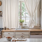 Комплект штор для кухни SL HOME Strict line 140×180 см-2 шт., подхваты 2 шт., лён 100% - Фото 2