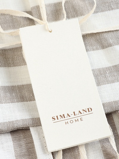 Комплект штор для кухни SL HOME Strict line 140×180 см-2 шт., подхваты 2 шт., лён 100%