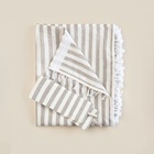 Комплект штор для кухни SL HOME Strict line 140×180 см-2 шт., подхваты 2 шт., лён 100% - Фото 9