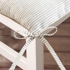 Подушка на стул SL HOME Direction, 42×42 см, белая - Фото 5