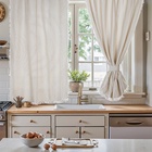 Шторы кухонные SL HOME Direction 140×180 см-2 шт., подхваты 2 шт., лён 100% - Фото 2