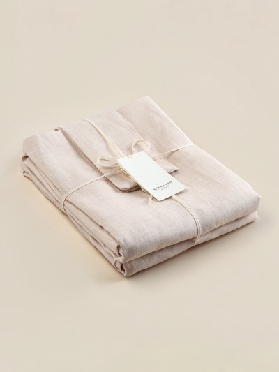 Комплект штор для кухни SL HOME Gloomy, 140×180 см-2 шт., подхваты 2 шт., лён 100%, 180 г/м²