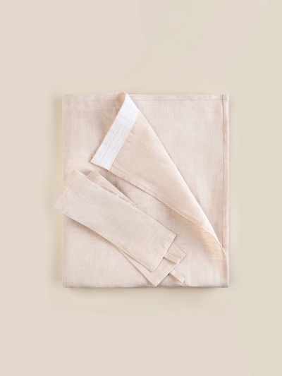 Комплект штор для кухни SL HOME Gloomy, 140×180 см-2 шт., подхваты 2 шт., лён 100%, 180 г/м²