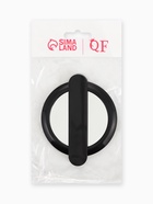 Зеркало с ручкой, складное, двустороннее, с увеличением х2, 8.3×10×1.3 см, (d=6.4 см), чёрное - Фото 5