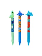 Стираемая ручка Yalong «Дино», гелевая, автоматическая, синий стержень, узел 0.5 мм, МИКС - Фото 2