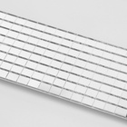 Зеркальная мозаика клеевая, 0.5×0.5 см, 8 рядов 4 см, 1±0.1 м, серебряное стекло - Фото 4