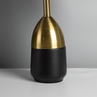 Настольная лампа с абажуром RISALUX «Жан», 1×40 Вт, Е27, чёрный/бронза, 25×25×40 см - Фото 6