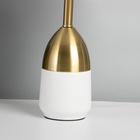 Настольная лампа с абажуром RISALUX «Жан», 1×40 Вт, Е27, белый/бронза, 25×25×40 см - Фото 6