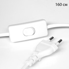 Настольная лампа с абажуром RISALUX «Жан», 1×40 Вт, Е27, белый/бронза, 25×25×40 см - Фото 7