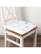 Подушка на стул «Этель. Полевые цветочки», 42×42×7 см, белая - Фото 7