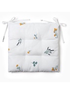 Подушка на стул «Этель. Полевые цветочки», 42×42×7 см, белая - Фото 9