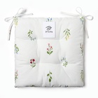 Подушка на стул «Этель. Цветочек», 42×42×7 см, белая - Фото 8