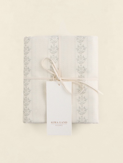 Комплект наволочек SL Home Floral pattern, 70×70+3 см, 2 шт., сатин, хлопок 100%