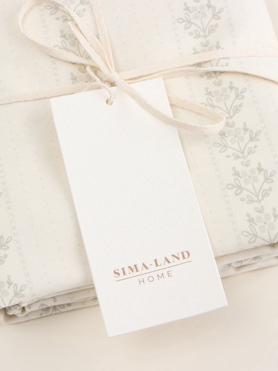 Комплект наволочек SL Home Floral pattern, 70×70+3 см, 2 шт., сатин, хлопок 100%